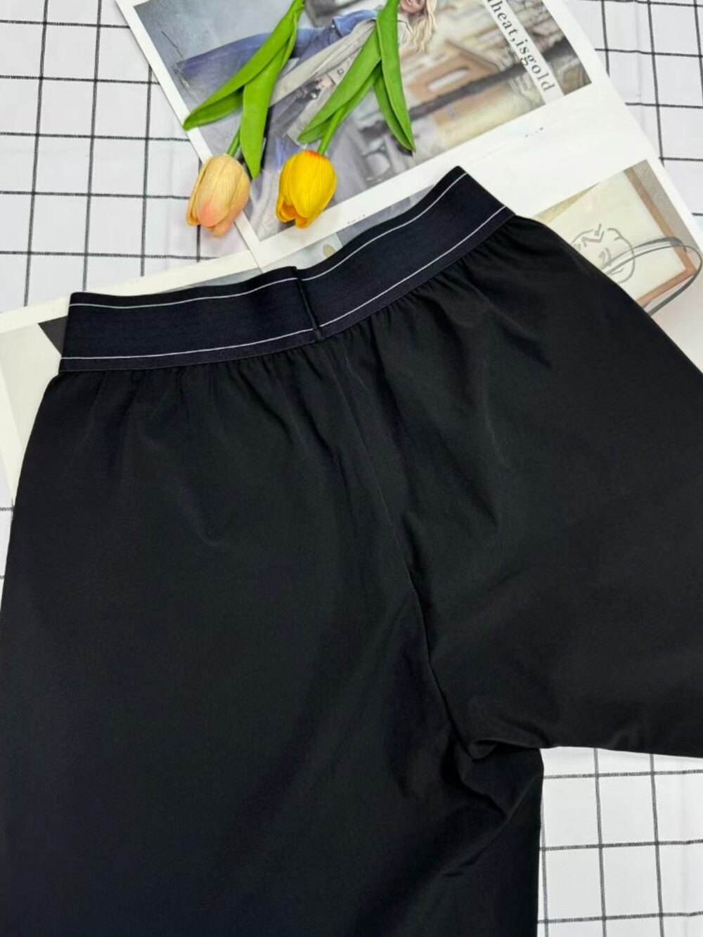 NWT Alo Yoga Suit Up Trouser Black Wide Leg Pants Regular 30" Inseam 😃 - Picture 5 of 8